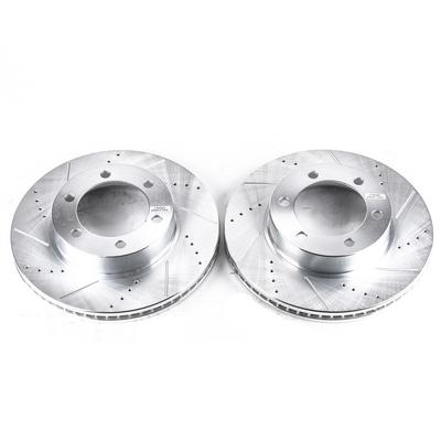Power Stop Evolution Drilled and Slotted Front Brake Rotors - JBR935XPR